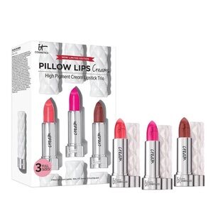 It Cosmetics Pillow Lips Creams High Pigment Lipstick Trio Set